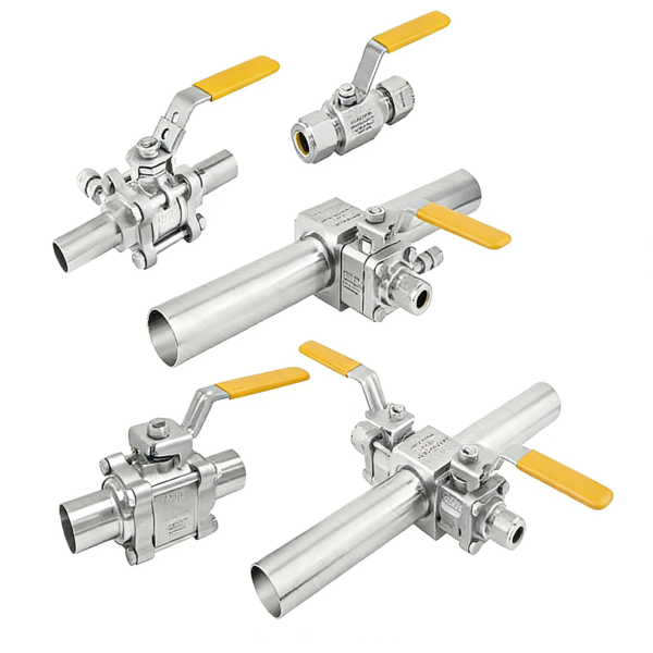 Three-Piece High Purity Ball Valves